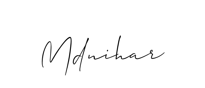 You can use this online signature creator to create a handwritten signature for the name Mdnihar. This is the best online autograph maker. Mdnihar signature style 2 images and pictures png