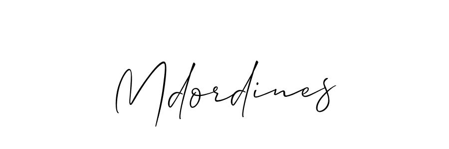 How to make Mdordines name signature. Use Allison_Script style for creating short signs online. This is the latest handwritten sign. Mdordines signature style 2 images and pictures png