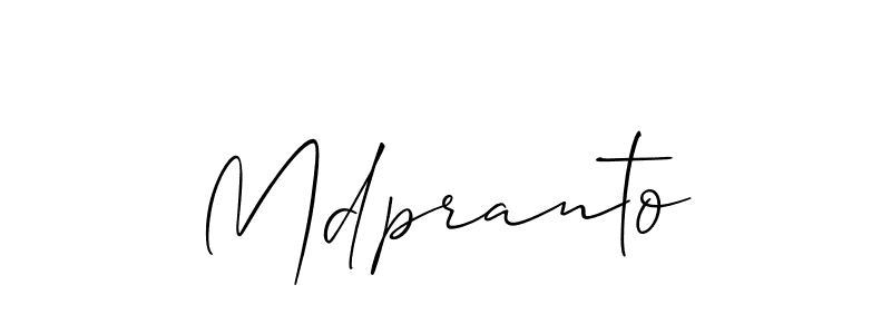 Mdpranto stylish signature style. Best Handwritten Sign (Allison_Script) for my name. Handwritten Signature Collection Ideas for my name Mdpranto. Mdpranto signature style 2 images and pictures png