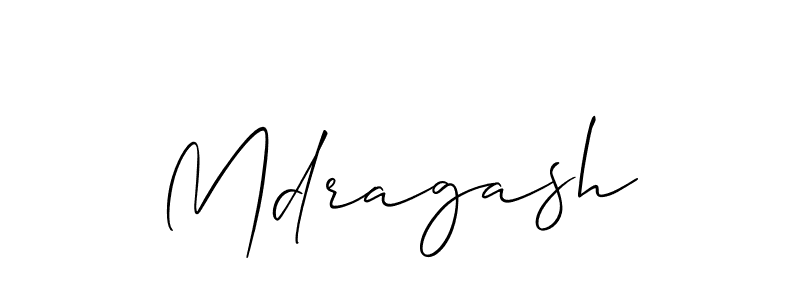 How to Draw Mdragash signature style? Allison_Script is a latest design signature styles for name Mdragash. Mdragash signature style 2 images and pictures png