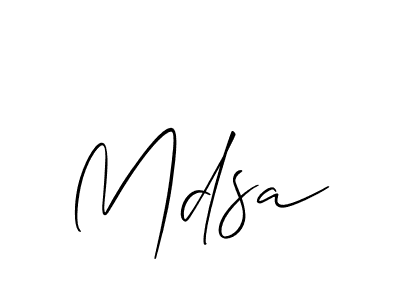 Make a beautiful signature design for name Mdsa. Use this online signature maker to create a handwritten signature for free. Mdsa signature style 2 images and pictures png