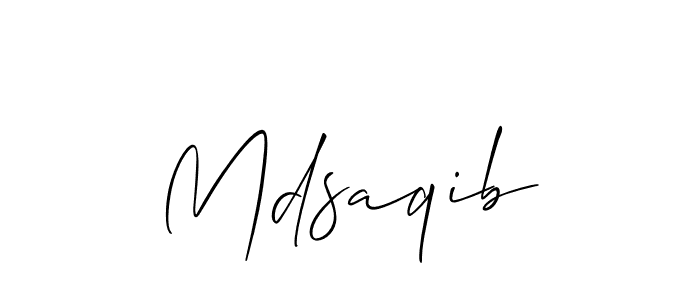 Also You can easily find your signature by using the search form. We will create Mdsaqib name handwritten signature images for you free of cost using Allison_Script sign style. Mdsaqib signature style 2 images and pictures png