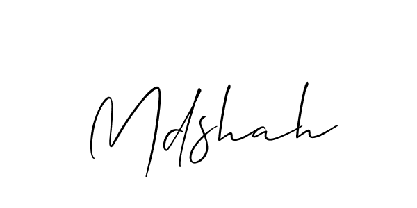Mdshah stylish signature style. Best Handwritten Sign (Allison_Script) for my name. Handwritten Signature Collection Ideas for my name Mdshah. Mdshah signature style 2 images and pictures png