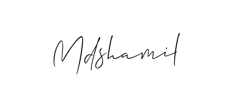 Make a beautiful signature design for name Mdshamil. Use this online signature maker to create a handwritten signature for free. Mdshamil signature style 2 images and pictures png