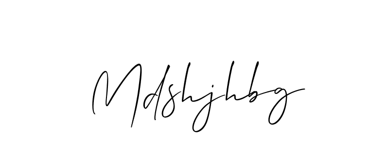 Use a signature maker to create a handwritten signature online. With this signature software, you can design (Allison_Script) your own signature for name Mdshjhbg. Mdshjhbg signature style 2 images and pictures png