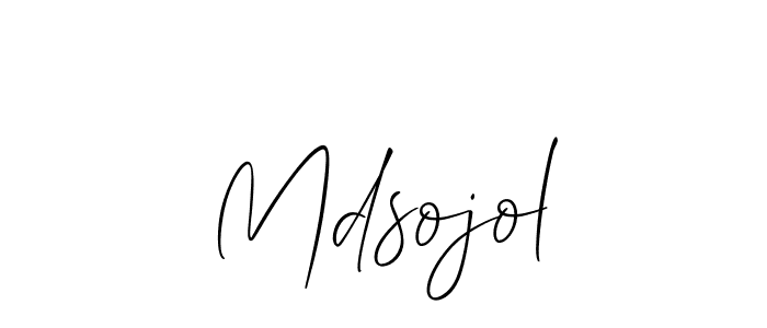 The best way (Allison_Script) to make a short signature is to pick only two or three words in your name. The name Mdsojol include a total of six letters. For converting this name. Mdsojol signature style 2 images and pictures png