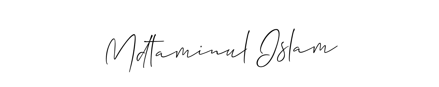Similarly Allison_Script is the best handwritten signature design. Signature creator online .You can use it as an online autograph creator for name Mdtaminul Islam. Mdtaminul Islam signature style 2 images and pictures png