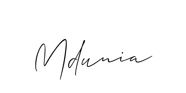 Once you've used our free online signature maker to create your best signature Allison_Script style, it's time to enjoy all of the benefits that Mdunia name signing documents. Mdunia signature style 2 images and pictures png