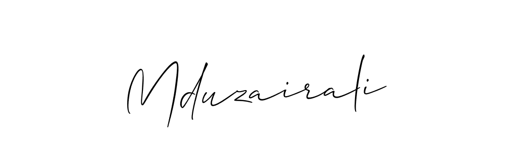 Also You can easily find your signature by using the search form. We will create Mduzairali name handwritten signature images for you free of cost using Allison_Script sign style. Mduzairali signature style 2 images and pictures png