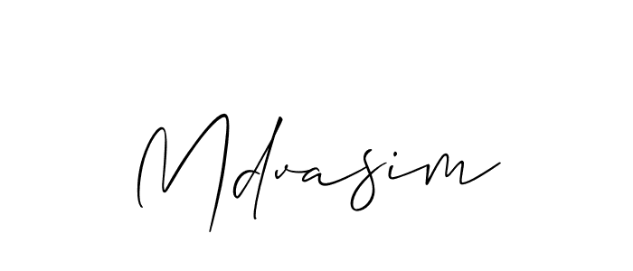 Make a beautiful signature design for name Mdvasim. Use this online signature maker to create a handwritten signature for free. Mdvasim signature style 2 images and pictures png