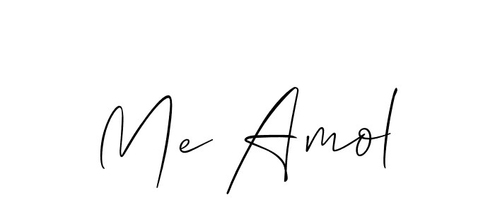 Make a beautiful signature design for name Me Amol. With this signature (Allison_Script) style, you can create a handwritten signature for free. Me Amol signature style 2 images and pictures png