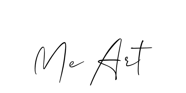 Make a beautiful signature design for name Me Art. With this signature (Allison_Script) style, you can create a handwritten signature for free. Me Art signature style 2 images and pictures png