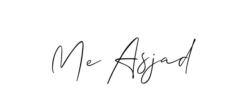 It looks lik you need a new signature style for name Me Asjad. Design unique handwritten (Allison_Script) signature with our free signature maker in just a few clicks. Me Asjad signature style 2 images and pictures png