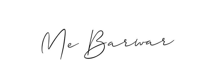 How to Draw Me Barwar signature style? Allison_Script is a latest design signature styles for name Me Barwar. Me Barwar signature style 2 images and pictures png