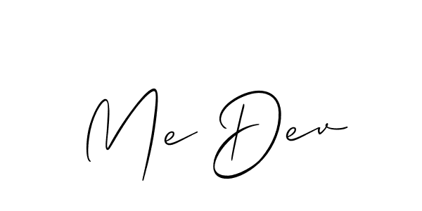 Make a beautiful signature design for name Me Dev. Use this online signature maker to create a handwritten signature for free. Me Dev signature style 2 images and pictures png