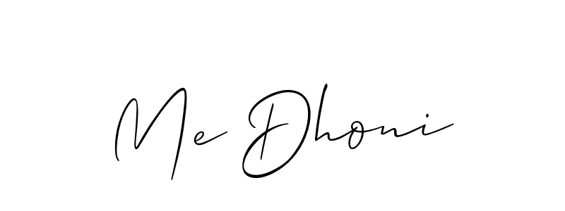 Similarly Allison_Script is the best handwritten signature design. Signature creator online .You can use it as an online autograph creator for name Me Dhoni. Me Dhoni signature style 2 images and pictures png