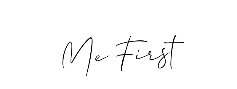 How to Draw Me First signature style? Allison_Script is a latest design signature styles for name Me First. Me First signature style 2 images and pictures png