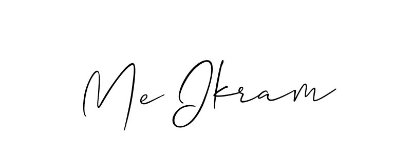 You can use this online signature creator to create a handwritten signature for the name Me Ikram. This is the best online autograph maker. Me Ikram signature style 2 images and pictures png