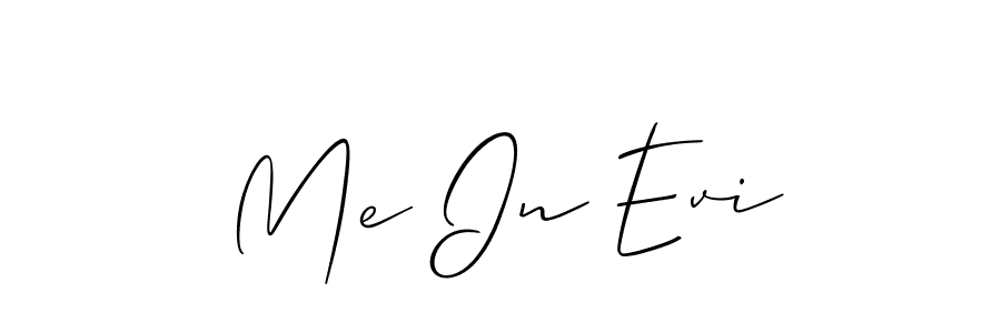 You should practise on your own different ways (Allison_Script) to write your name (Me In Evi) in signature. don't let someone else do it for you. Me In Evi signature style 2 images and pictures png