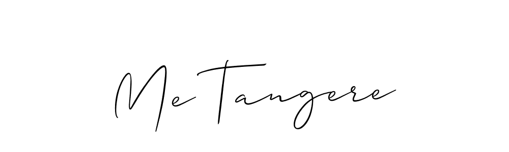 Use a signature maker to create a handwritten signature online. With this signature software, you can design (Allison_Script) your own signature for name Me Tangere. Me Tangere signature style 2 images and pictures png