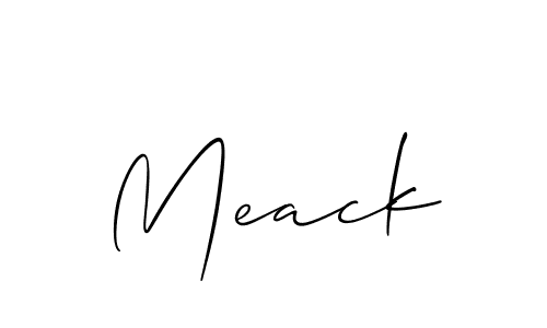 How to Draw Meack signature style? Allison_Script is a latest design signature styles for name Meack. Meack signature style 2 images and pictures png