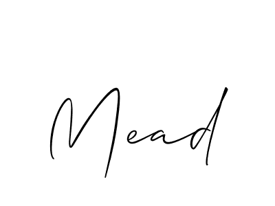 You should practise on your own different ways (Allison_Script) to write your name (Mead) in signature. don't let someone else do it for you. Mead signature style 2 images and pictures png