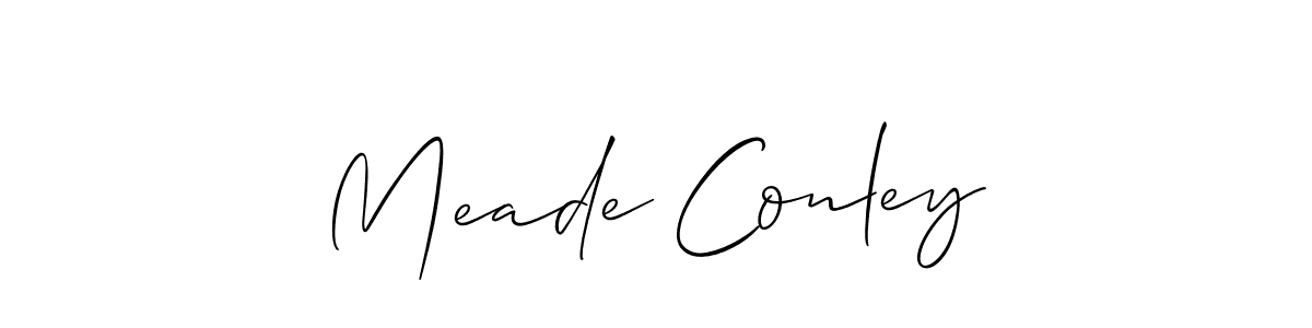 Best and Professional Signature Style for Meade Conley. Allison_Script Best Signature Style Collection. Meade Conley signature style 2 images and pictures png