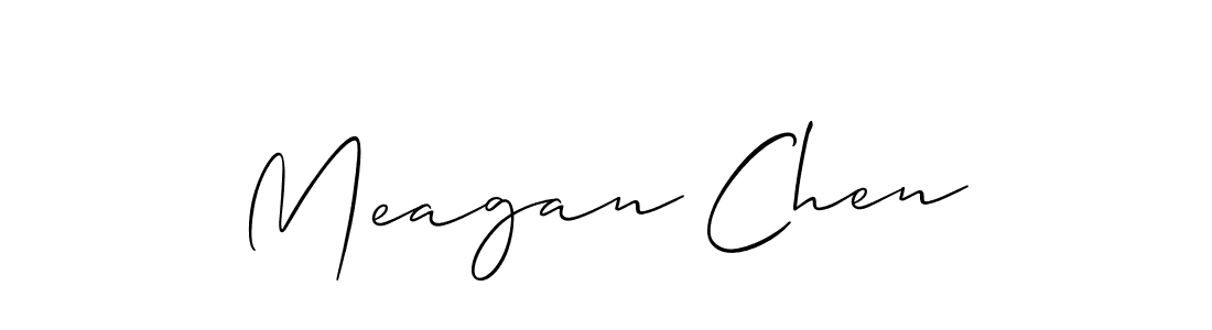 How to Draw Meagan Chen signature style? Allison_Script is a latest design signature styles for name Meagan Chen. Meagan Chen signature style 2 images and pictures png