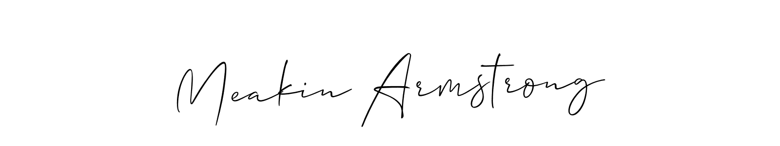How to Draw Meakin Armstrong signature style? Allison_Script is a latest design signature styles for name Meakin Armstrong. Meakin Armstrong signature style 2 images and pictures png