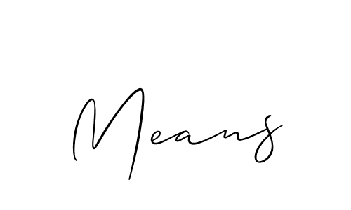 You can use this online signature creator to create a handwritten signature for the name Means. This is the best online autograph maker. Means signature style 2 images and pictures png