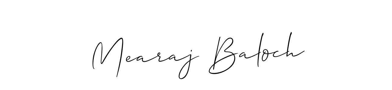 You can use this online signature creator to create a handwritten signature for the name Mearaj Baloch. This is the best online autograph maker. Mearaj Baloch signature style 2 images and pictures png