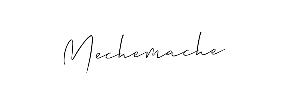 Mechemache stylish signature style. Best Handwritten Sign (Allison_Script) for my name. Handwritten Signature Collection Ideas for my name Mechemache. Mechemache signature style 2 images and pictures png