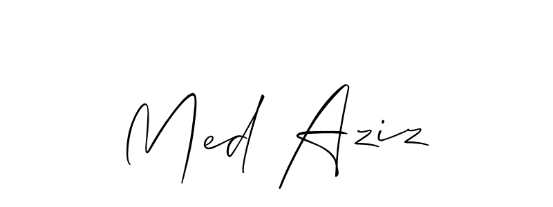 Make a beautiful signature design for name Med Aziz. Use this online signature maker to create a handwritten signature for free. Med Aziz signature style 2 images and pictures png