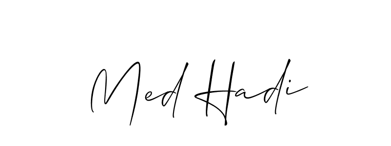 Best and Professional Signature Style for Med Hadi. Allison_Script Best Signature Style Collection. Med Hadi signature style 2 images and pictures png