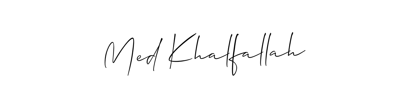 How to Draw Med Khalfallah signature style? Allison_Script is a latest design signature styles for name Med Khalfallah. Med Khalfallah signature style 2 images and pictures png
