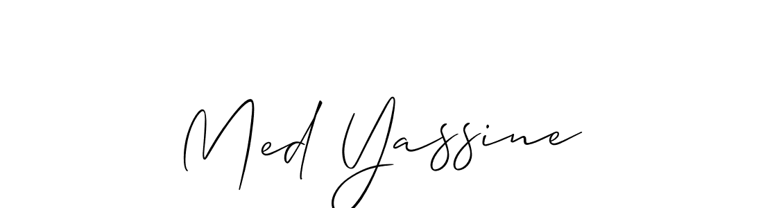 Med Yassine stylish signature style. Best Handwritten Sign (Allison_Script) for my name. Handwritten Signature Collection Ideas for my name Med Yassine. Med Yassine signature style 2 images and pictures png
