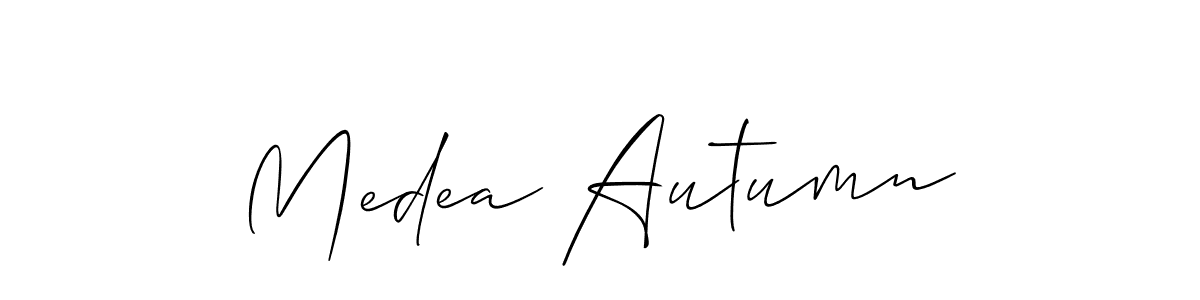 Check out images of Autograph of Medea Autumn name. Actor Medea Autumn Signature Style. Allison_Script is a professional sign style online. Medea Autumn signature style 2 images and pictures png