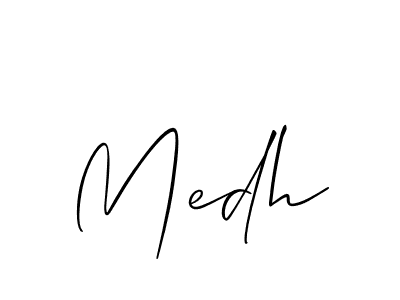 How to Draw Medh signature style? Allison_Script is a latest design signature styles for name Medh. Medh signature style 2 images and pictures png