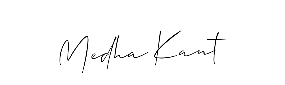 Also You can easily find your signature by using the search form. We will create Medha Kant name handwritten signature images for you free of cost using Allison_Script sign style. Medha Kant signature style 2 images and pictures png
