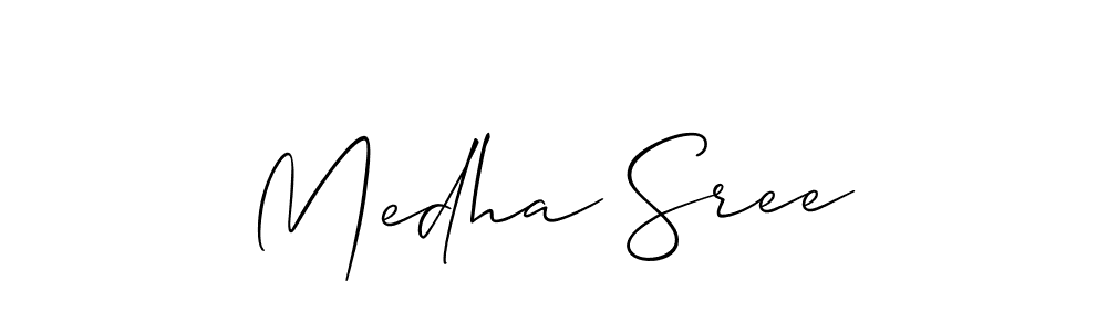 You can use this online signature creator to create a handwritten signature for the name Medha Sree. This is the best online autograph maker. Medha Sree signature style 2 images and pictures png