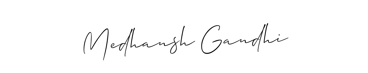 See photos of Medhansh Gandhi official signature by Spectra . Check more albums & portfolios. Read reviews & check more about Allison_Script font. Medhansh Gandhi signature style 2 images and pictures png