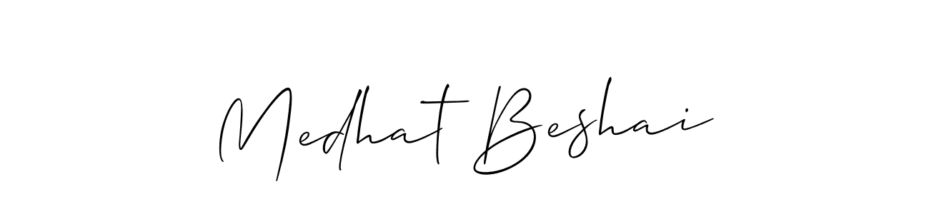 How to make Medhat Beshai signature? Allison_Script is a professional autograph style. Create handwritten signature for Medhat Beshai name. Medhat Beshai signature style 2 images and pictures png