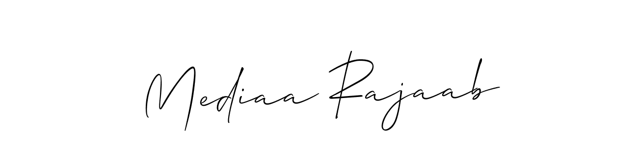 Check out images of Autograph of Mediaa Rajaab name. Actor Mediaa Rajaab Signature Style. Allison_Script is a professional sign style online. Mediaa Rajaab signature style 2 images and pictures png