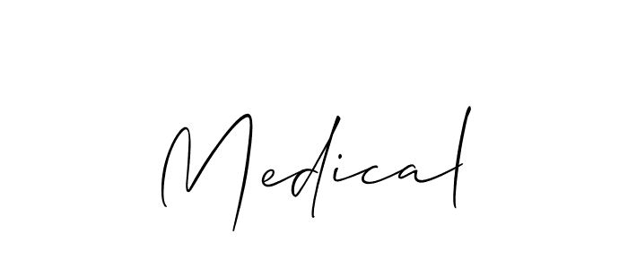 How to make Medical name signature. Use Allison_Script style for creating short signs online. This is the latest handwritten sign. Medical signature style 2 images and pictures png
