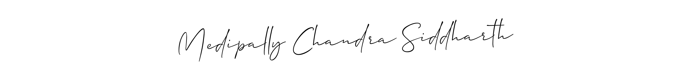 This is the best signature style for the Medipally Chandra Siddharth name. Also you like these signature font (Allison_Script). Mix name signature. Medipally Chandra Siddharth signature style 2 images and pictures png