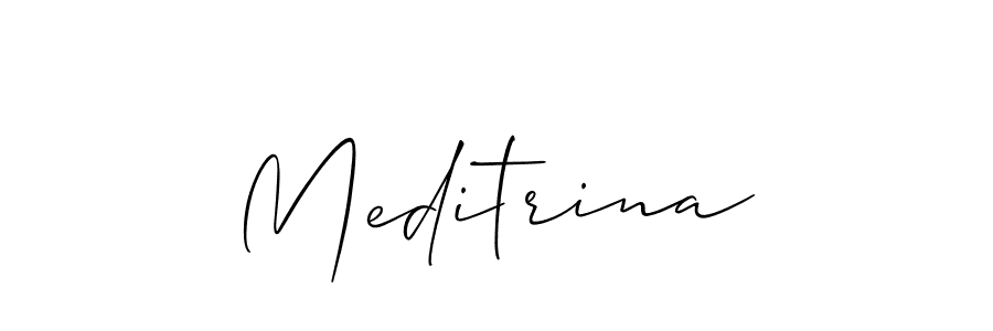 It looks lik you need a new signature style for name Meditrina. Design unique handwritten (Allison_Script) signature with our free signature maker in just a few clicks. Meditrina signature style 2 images and pictures png