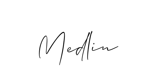 Here are the top 10 professional signature styles for the name Medlin. These are the best autograph styles you can use for your name. Medlin signature style 2 images and pictures png