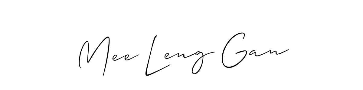 Make a beautiful signature design for name Mee Leng Gan. Use this online signature maker to create a handwritten signature for free. Mee Leng Gan signature style 2 images and pictures png