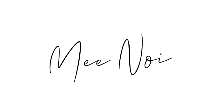 Best and Professional Signature Style for Mee Noi. Allison_Script Best Signature Style Collection. Mee Noi signature style 2 images and pictures png