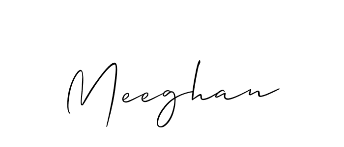Meeghan stylish signature style. Best Handwritten Sign (Allison_Script) for my name. Handwritten Signature Collection Ideas for my name Meeghan. Meeghan signature style 2 images and pictures png